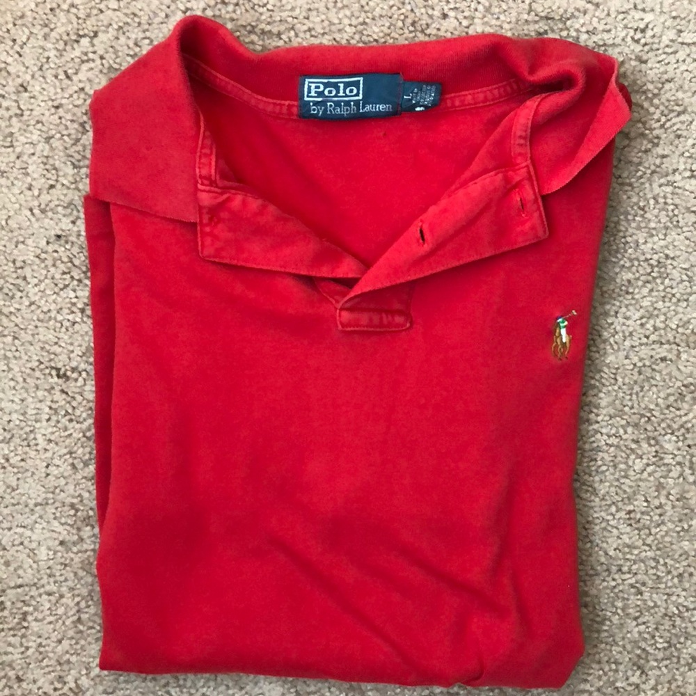 Red Ralph Lauren polo size large